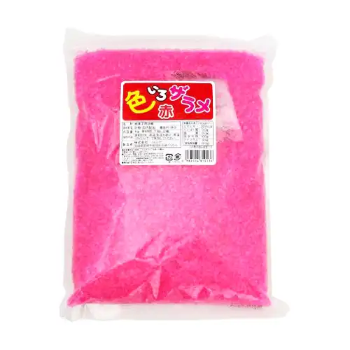 【業務用】 ハニー 色いろザラメ赤 1kg