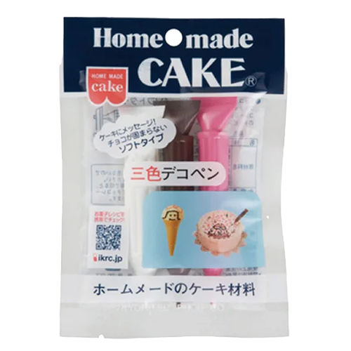 共立食品 三色デコペン(ソフトタイプ) 10g×3本