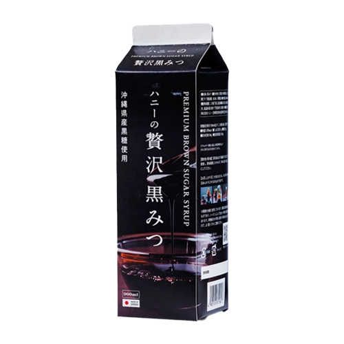 ハニー ハニーの贅沢黒みつ 沖縄県産黒糖使用 氷みつ 900ml