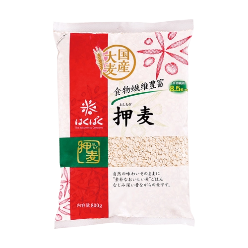 はくばく 国産大麦 押麦 800g