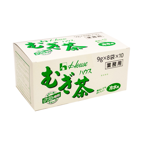 【業務用】ハウス食品 むぎ茶(冷水用) 9g×8袋×10