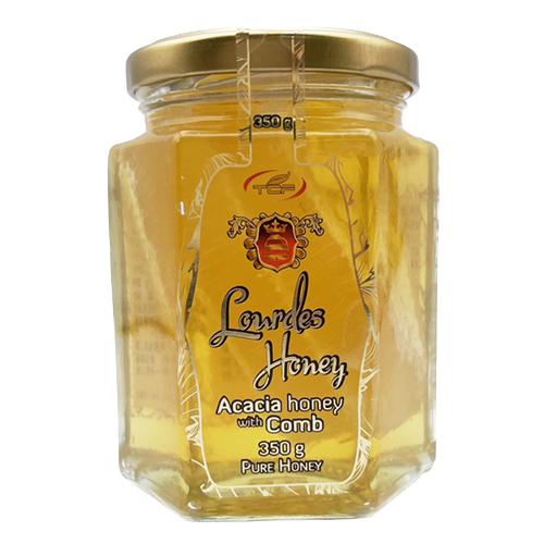 天長食品 ハンガリー産 巣はちみつ入り アカシア蜂蜜 350g