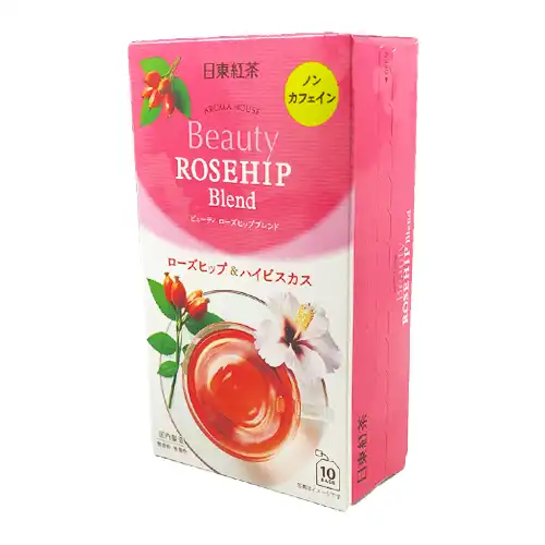 三井農林　日東紅茶 ビューティーローズヒップブレンド ローズヒップ＆ハイビスカス　10袋