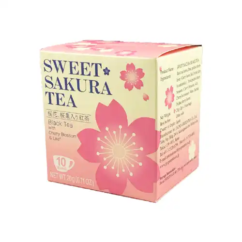 日本緑茶センター　スイートサクラティー桜花、桜葉入り紅茶　10袋
