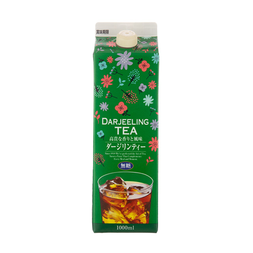 【季節限定】 ジーエスフード ダージリンティー 無糖 1000ml