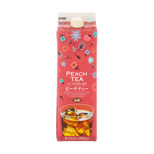 【季節限定】 ジーエスフード ピーチティー 加糖 果汁0.8% 1000ml