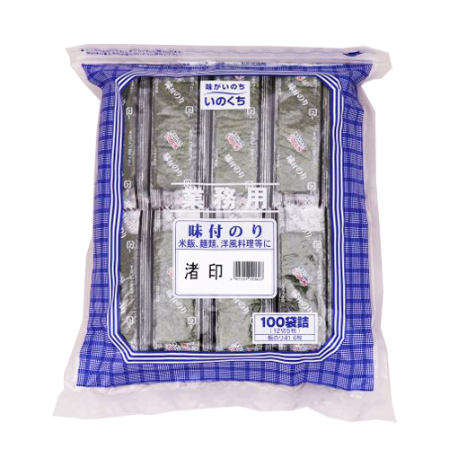 【業務用】井口食品 味付のり 渚印 詰替用 100束/12切5枚