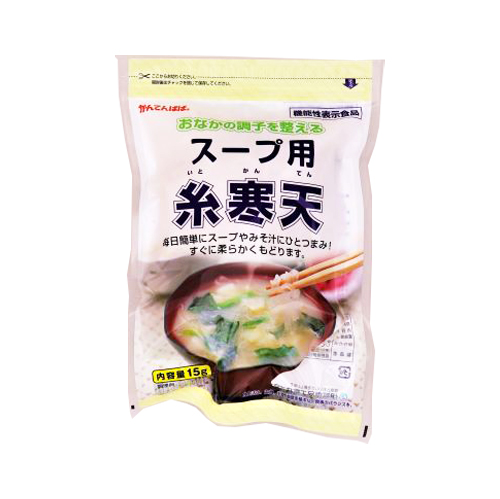 伊那食品工業 かんてんぱぱスープ用糸寒天 15g