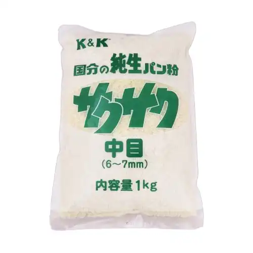 【業務用】旭トラストフーズ K&K 純生パン粉 サクサク 中目(6~7mm) 1kg
