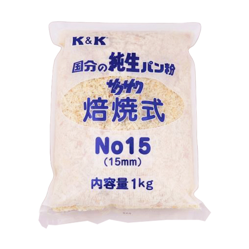 【業務用】旭トラストフーズ K&K 純生パン粉 サクサク 焙焼式 No15(15mm) 1kg