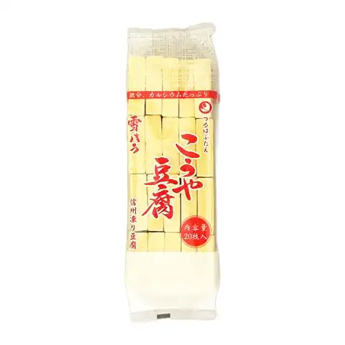 【業務用】登喜和冷凍食品 鶴羽二重 こうや豆腐 雪バラ20枚 310g
