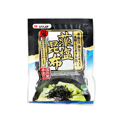 ほんぽ 国内産 手造りシリーズ 藻塩昆布 60g