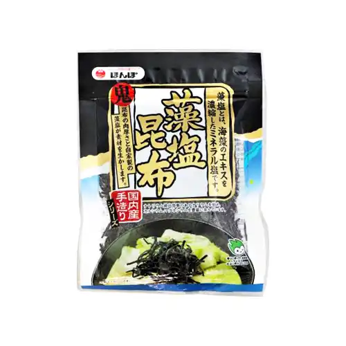ほんぽ 国内産 手造りシリーズ 藻塩昆布 60g
