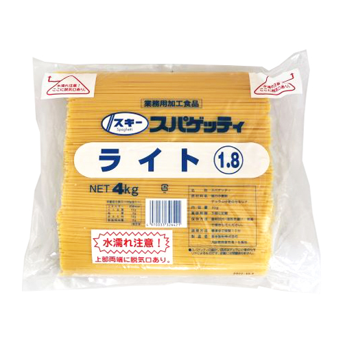 【業務用】奥本製粉 スキーライトスパゲティー1.8mm 4kg