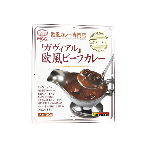 エム･シーシー食品 欧風カレー専門店「ガヴィアル」欧風ビーフカレー  200g 商品詳細ページ