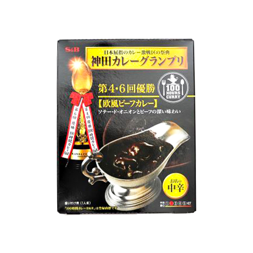 ヱスビー食品 神田カレーグランプリ100時間カレーB&R欧風ビーフカレー 180g