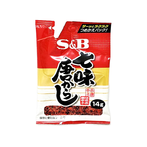 ヱスビー食品 詰め替え用袋入り七味唐からし 14g