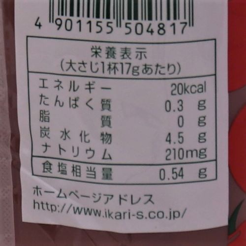 イカリソース トマトケチャップ 500g