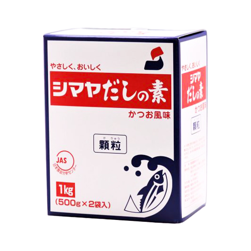 シマヤ だしの素かつお風味顆粒 500g×2袋入