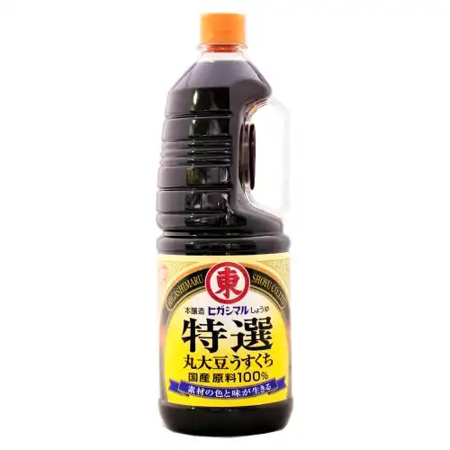 【業務用】ヒガシマル 特選丸大豆うすくちしょうゆ 1.8L