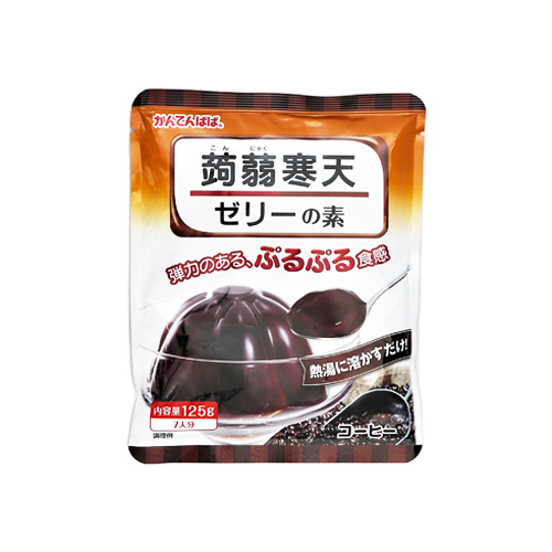 伊那食品工業 かんてんぱぱ蒟蒻寒天ゼリーの素コーヒー味 125g