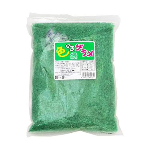 【業務用】ハニー 色いろザラメ 緑 1kg