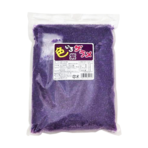 【業務用】ハニー 色いろザラメ紫 1kg