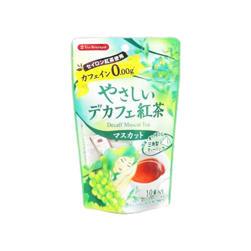 日本緑茶センター やさしいデカフェ紅茶マスカット(1.2g×10袋) 12g