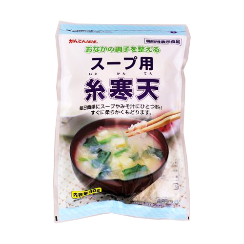 伊那食品工業 かんてんぱぱスープ用糸寒天 30g