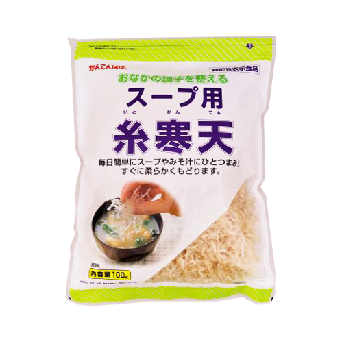 【業務用】伊那食品工業 かんてんぱぱスープ用糸寒天 100g