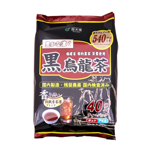 国太楼 豊かな濃く 黒烏龍茶 ティーバッグ40P入り 200g