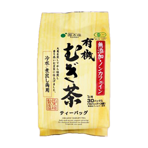 国太楼 有機 むぎ茶 ティーバッグ 30P入り 300g