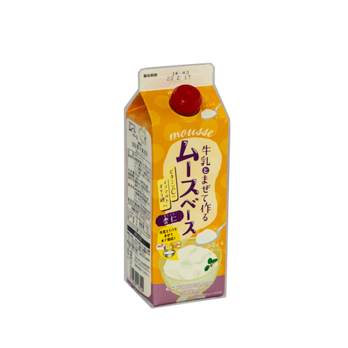 【業務用】ジーエスフード 牛乳とまぜて作るムースベース 杏仁 500ml