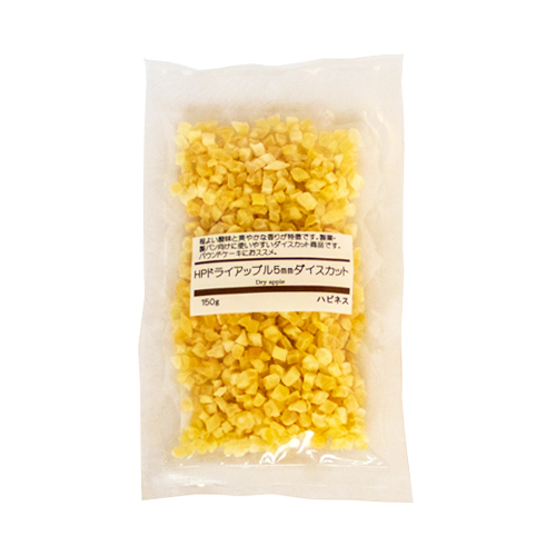 オリジナル ドライアップル5mmダイスカット 120g