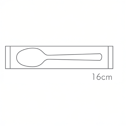 【業務用】 大和物産 商売繁盛 袋入スプーン 16cm 100本