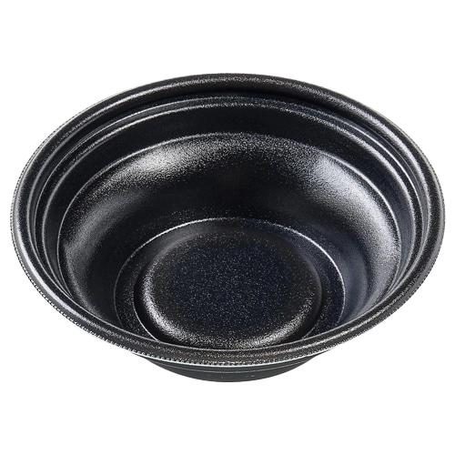 【業務用】 エフピコ 麺容器 MFPホット麺 本体 18小 (52) 絞 黒W 50枚入