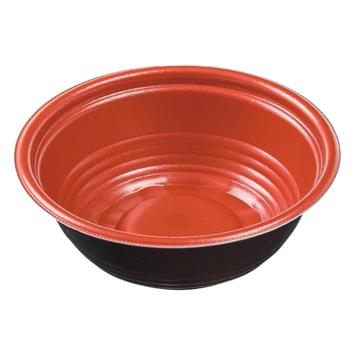 【業務用】 エフピコ 麺容器 MFPホット麺 本体 17(57)R M赤黒 50枚入