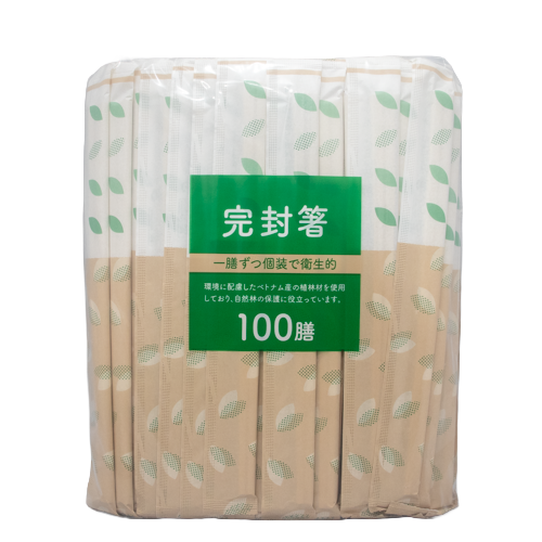 大和物産 割り箸 植林材完封元禄箸 楊枝無 100膳