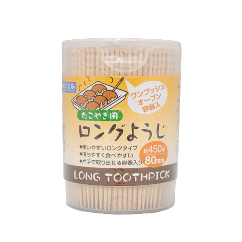 大和物産 たこやき用ロングようじ 爪楊枝 80mm 約450本入