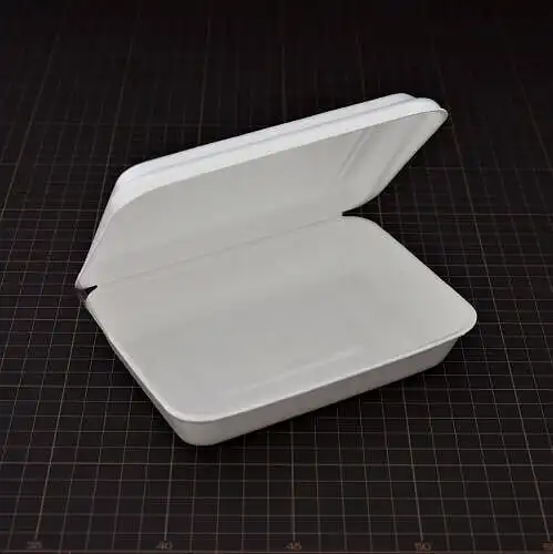 【業務用】 シーピー化成 米飯容器 VK-63 折蓋角丸小 無地 50枚入