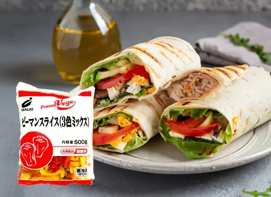 クラレイ<br>ピーマンスライス(3色ミックス) 500g